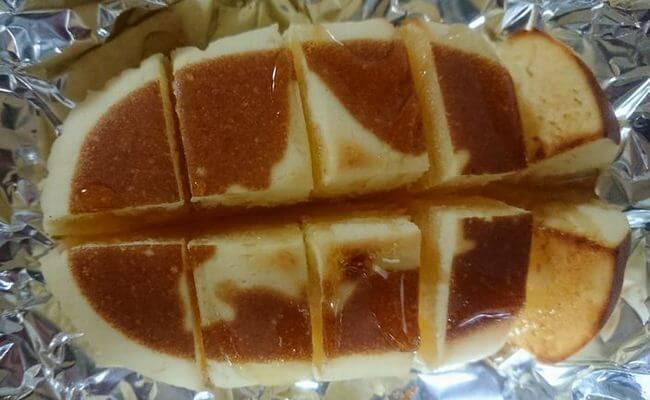 北海道チーズ蒸しケーキをアレンジ！トースターで焼いてみた！