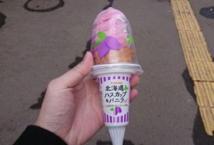 セイコーマートのアイス「北海道ハスカップ＆バニラ」カロリー・値段・味の感想は？